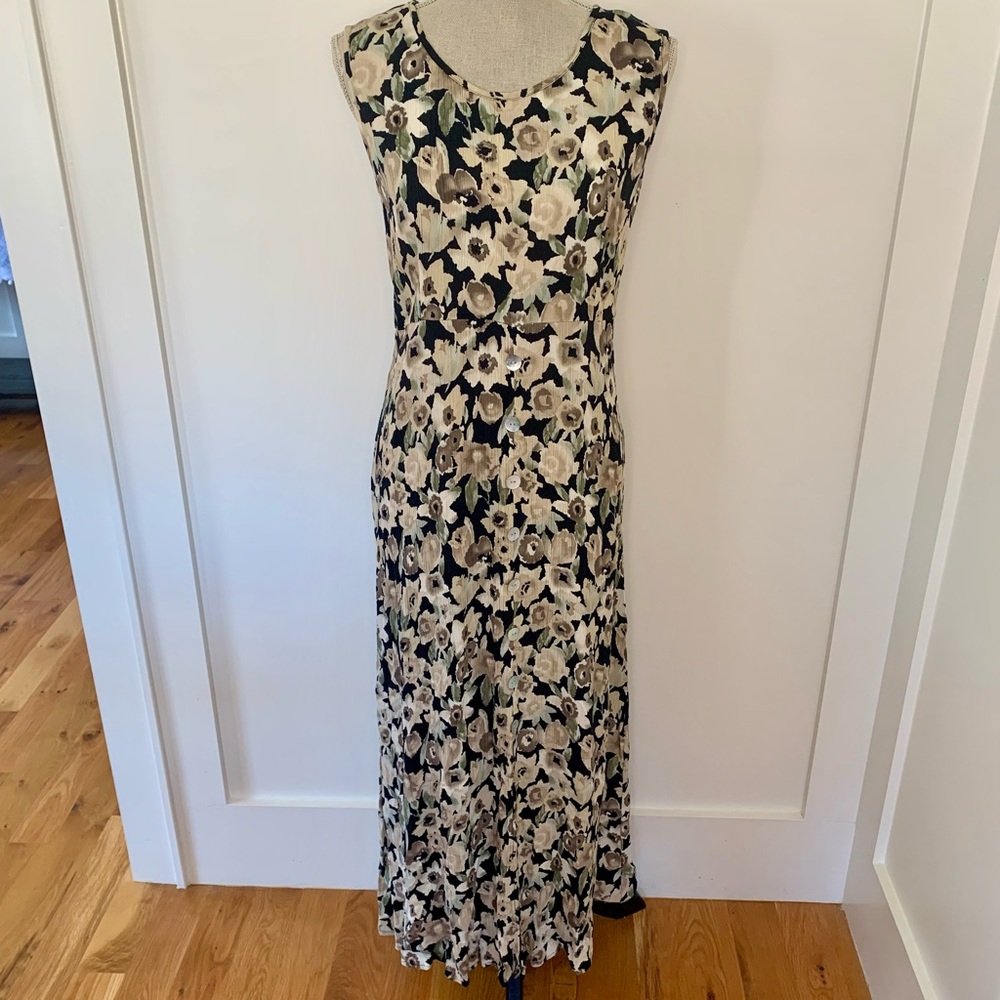 Vintage  90’s Molly Malloy maxi floral print dress